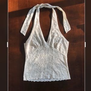 Flattering Cream Halter Top